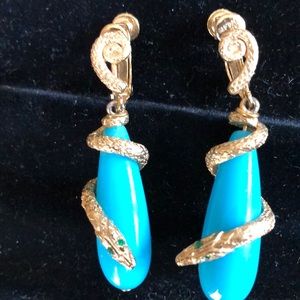 Stunning clip drop earrings with screw back option